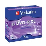 Tietolevy Verbatim DVD+R 8,5GB 8x, Double Layer, 10kpl
