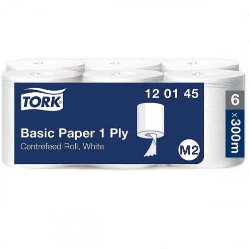 Tork Basic -vetopyyhe M2 1-krs. valkoinen 300m