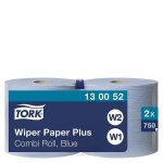 Tork Plus -vetopyyhe W1/2 2-krs. sininen 750ark 2rll