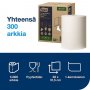 Tork-puhdistusliina kestävä W1/2/3 valkoinen 300kpl rulla