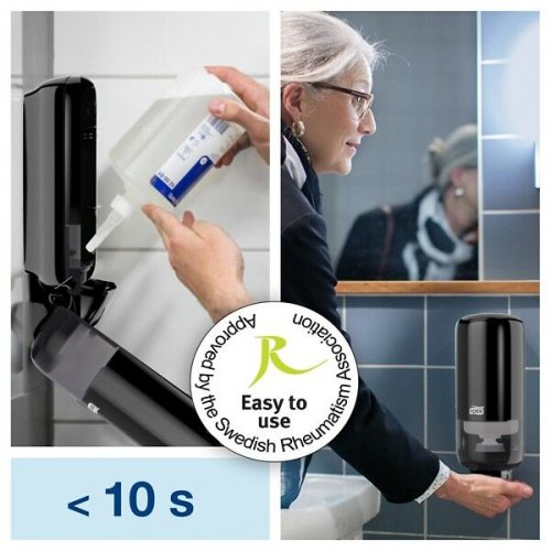 Tork S1-annostelija musta nestesaippualle