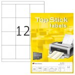 Tarra-arkki Top Stick 8709 A4/12-osainen 70x67,7mm 100ark