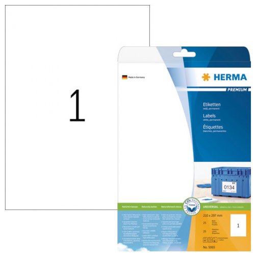Laatikko Herma Premium 5065 A4/1-os 210x297 mm, 25 arkkia