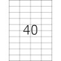 Tulostustarra A4 valkoinen Herma Premium 40 osainen yhden tarran koko 52,5 x 29,7 mm