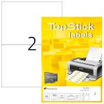 Tarra-arkki Top Stick 8718 A4/2-osainen 210x148mm 100ark