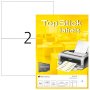 Tarra-arkki Top Stick 8718 A4/2-osainen 210x148mm 100ark