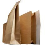 Tuplapussi T912T ruskea 250x250x70mm tarrasuljenta