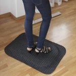 Työpistematto Yoga Fashion harmaa 58 x 83 x 1,6 cm