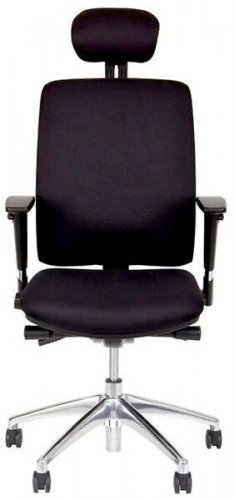 Työtuoli Free 707 musta perussäädöillä niskatuki