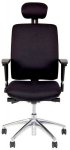 Työtuoli Free 707 musta perussäädöillä niskatuki