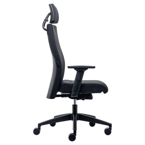 Työtuoli Interstuhl 179rs ergonominen korkeaselkäinen niskatuki musta