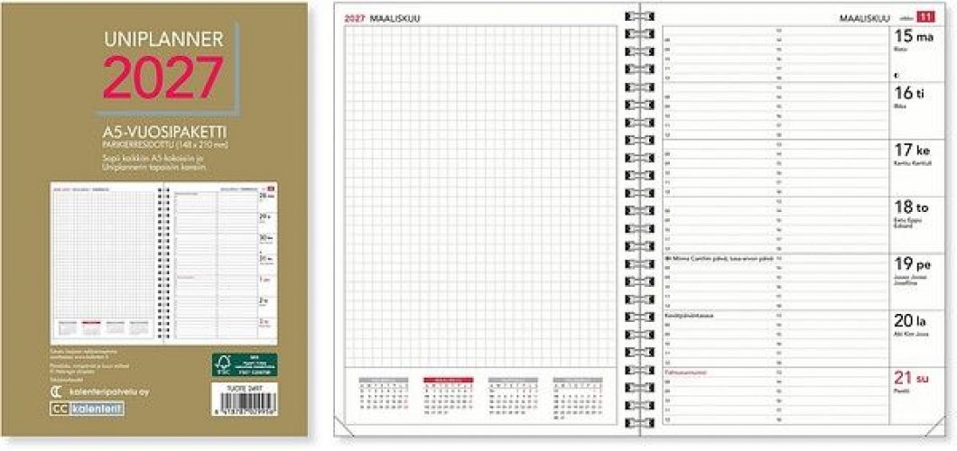 Uniplanner-vuosipaketti 2027