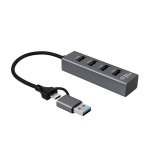 USB-A HUB 4 USB -porttia USB-A/C