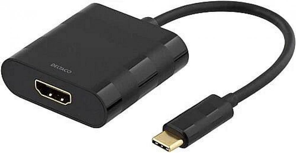 USB-C uros -HDMI naaras-sovitin musta 10 cm 4K 60Hz