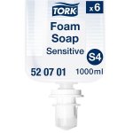Vaahtosaippua Tork Sensitive S4 1L, 6pll/ltk