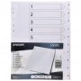 Välilehti a4 1-10 kartonki valkoinen