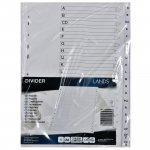 Välilehti a-ö a4 kartonki valk