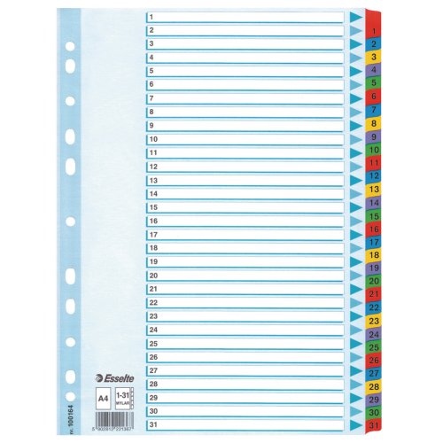 Välilehdet Esselte mylar a4 1-31