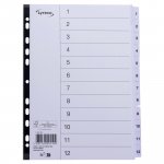 Välilehdet Lyreco mylar a4 1-12harm