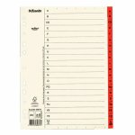 Välilehti Servo A4 A-Ö punainen muovikieleke