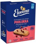 Välipalakeksi Elovena 10x30g puolukka