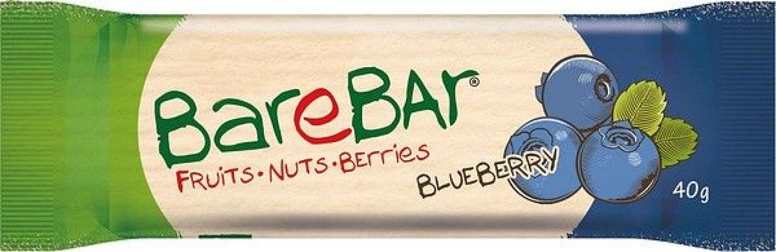 Välipalapatukka BareBar Mustikka 40 g