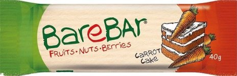 Välipalapatukka Barebar Porkkanapatukka 40 g