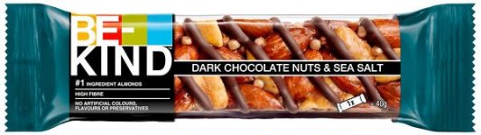 Välipalapatukka BE-KIND Dark Chocolate Nuts ja Seasalt 12x40g