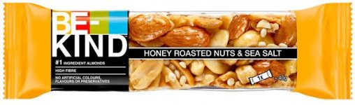 Välipalapatukka BE-KIND Honey Roasted Nuts ja Sea Salt 12x40g