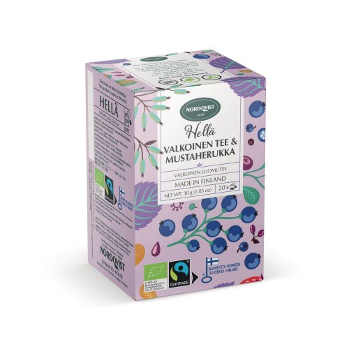 Valkoinen Tee nordqvist hellä luomu 20kpl