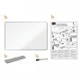 Valkotaulu Nobo Premium Plus 90x60cm emali. EU-ympäristömerkki