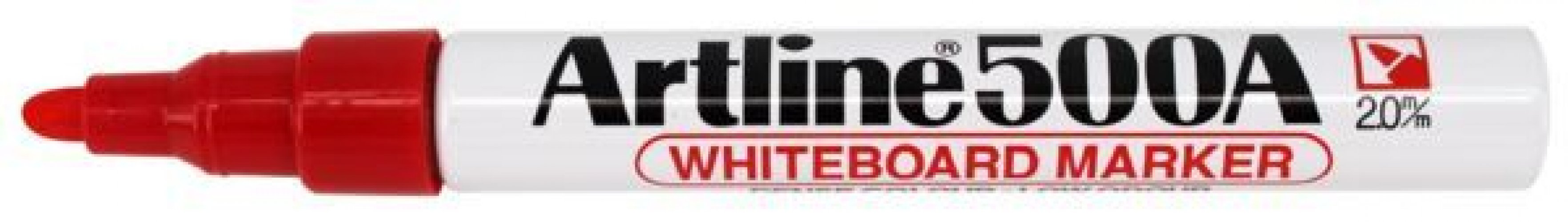 Valkotaulutussi Artline EK-500A pyöreä 2mm punainen