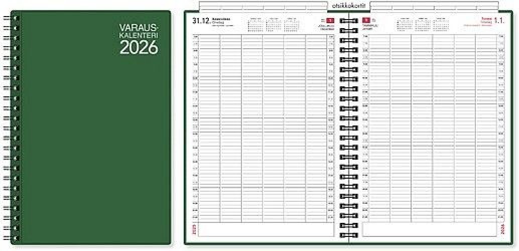 Varauskalenteri 2026 A4