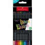 Värikynä Faber-Castell Black Edition 12 pahvirasiassa