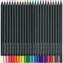 Värikynä Faber-Castell Black Edition 24 pahvirasiassa