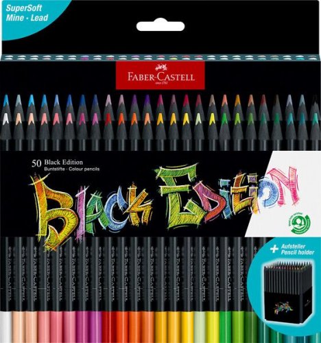 Värikynä Faber-Castell Black Edition pahvirasiassa