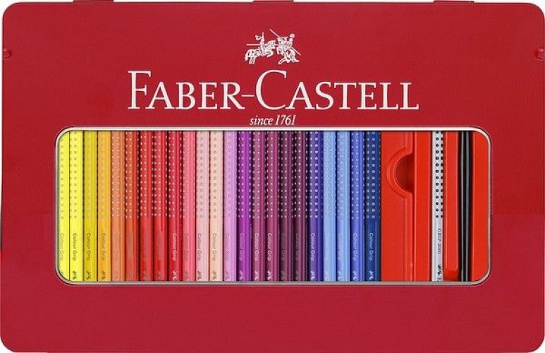 Värikynä Faber-Castell Colour Grip 48 peltirasia