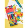 Värikynä Faber-Castell Kids 3-kulm. pitkä 24 väriä