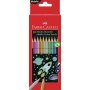 Värikynä Faber-Castell Metalli kuusikulmainen 10 väriä/rasia