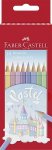 Värikynä Faber-Castell pastel kuusikulmainen 10 väriä/rasia
