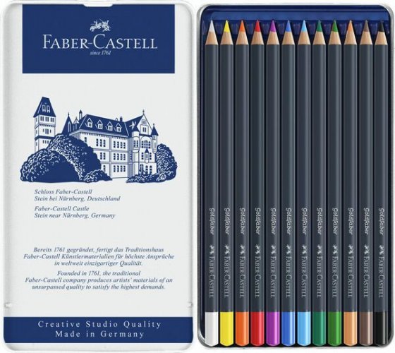 Värikynäsarja Faber-Castell Goldfaber 12 väriä/pakkaus