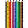 Värikynät Faber-Castell Grip Jumbo 12 väriä/ras