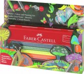 Värikynät Faber-Castell Grip Jumbo neon+metalli 10 kpl