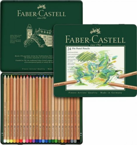 Värikynät Faber-Castell Pitt Pastel 24 väriä/sarja