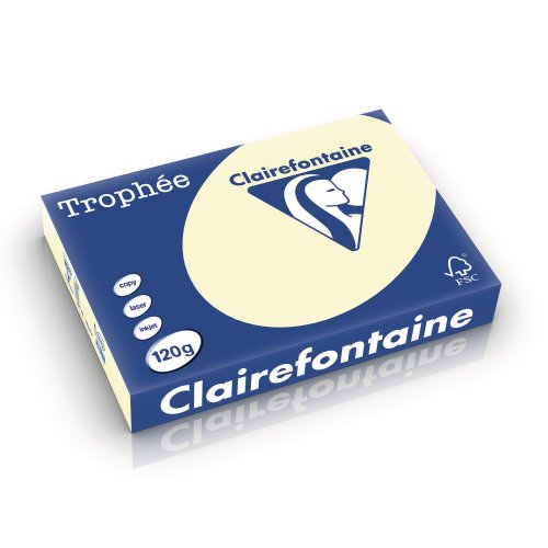 Värillinen Kopiopaperi A4 120g Clairefontaine trophee 1242 kerma 250kpl