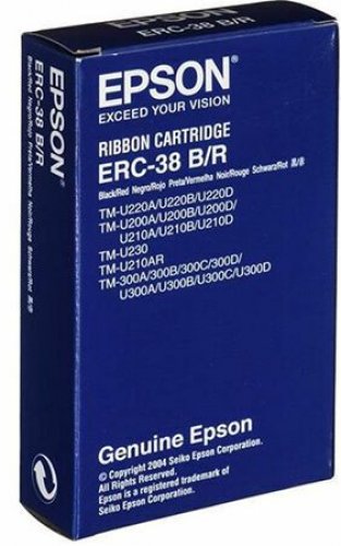 Värinauha Epson ERC-38 musta/punainen