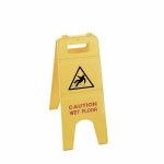 Varoituskyltti kaksipuolinen keltainen 