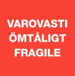 Varovasti tarra 10x10cm 100 kpl/rla