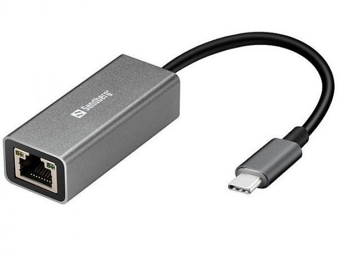 Verkkoadapteri Sandberg USB-C /RJ-45 Gigabit