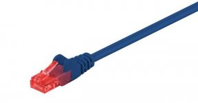 Verkkokaapeli U/UTP CAT6 7,5m Sininen